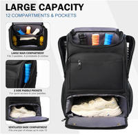 BSCI Usine Personnalisé Pickleball Sac Sac À Dos Grand Pickle ball Sacs Compartiment À Chaussures Et Clôture Crochet Grands Pickleball Cadeaux