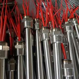 Calentador de cartucho tubular eléctrico de acero inoxidable con tubo de calentamiento de un solo cabezal y varilla de protección contra funcionamiento en seco para máquina selladora de moldes - Product Image 2