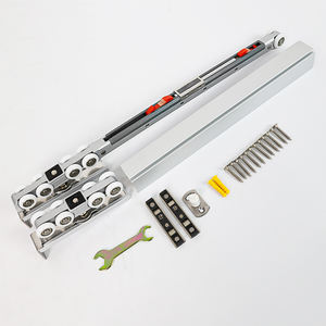 Sistem rol gantung Buffered tugas berat, pintu geser dua arah senyap Buffering roda gantung peredam jejak katrol - Product Image 2