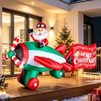 Père Noël gonflable, décorations de Noël, accessoires décoratifs gonflables pour les fêtes de Noël et du Nouvel An