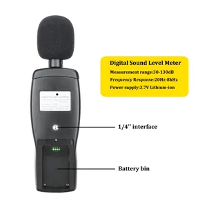 Hedao as844 + Máy đo mức âm thanh kỹ thuật số chuyên nghiệp Decibel 30 130dB công cụ chẩn đoán giám sát Máy phân tích tiếng ồn - Product Image 5