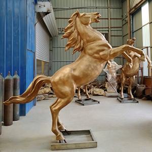 特注大型屋外別荘庭園宗教銅製動物工芸品装飾実物大鋳造ブロンズ馬像 - Product Image 4