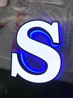Letras de Canal Iluminadas de Acrílico y Acero Inoxidable 3D para Rótulos Comerciales Exteriores, Letras con Iluminación Frontal LED para Decoración de Logotipos