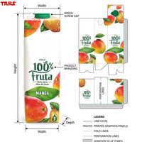 Conteneur liquide familial grand format Stelo 1L, emballage pour lait, jus, eau, boissons, personnalisation OEM