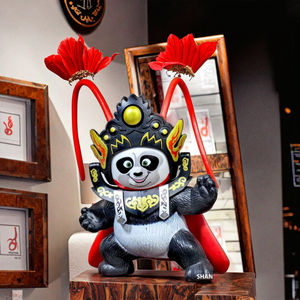 นวัตกรรมของเล่นแบบบีบอัดบนเดสก์ท็อปของเล่นแพนด้ารูปหน้าเปลี่ยนแบบอินเทอร์แอคทีฟ4แบบของขวัญสำหรับการท่องเที่ยวทางวัฒนธรรมที่สมบูรณ์แบบ - Product Image 6