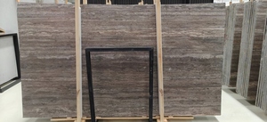 Losas de mármol travertino de plata italiana Piedra natural de alta calidad para revestimiento de suelos y paredes <span class=keywords><strong>Roca</strong></span> efusiva travertino negro - Product Image 3