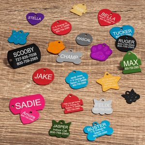 Cá nhân hoá tùy chỉnh khắc Pet ID thẻ không nhiều màu Dog Cat name tag - Product Image 5