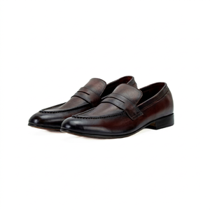 Chaussures plates faites à la main pour hommes, chaussures de conduite pour hommes, mocassins décontractés en cuir pour hommes - Product Image 1