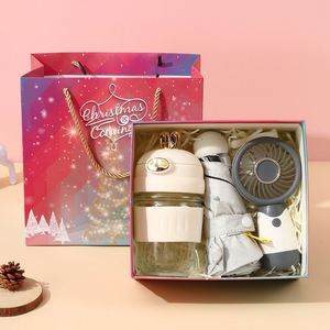 Set de Regalo Creativo de Navidad: Paraguas, Ventilador de Verano, Taza Promocional Ecológica con Logo Personalizable, Regalo de Boda Moderno y Sencillo, Artículos de Oficina de Seda - Product Image 5
