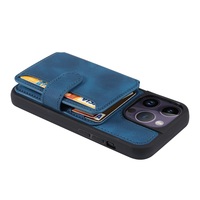 Étui de téléphone en cuir pour Samsung S23 S22 Porte-cartes Étui de téléphone en PU pour iPhone 14 13 12 11 Pro
