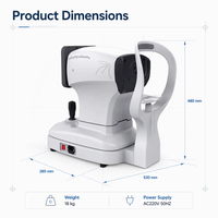 Réfractomètre-kératomètre automatique à écran tactile