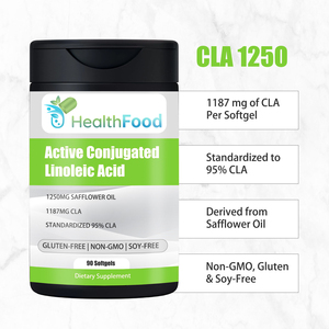 Emballage personnalisé, complément CLA, non OGM, acide linoléique conjugué actif, gélules pour soutenir la récupération musculaire, capsules molles - Product Image 3