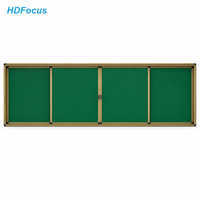 Tableau noir coulissant magnétique interactif HDFocus 75-86 pouces pour l'enseignement en classe