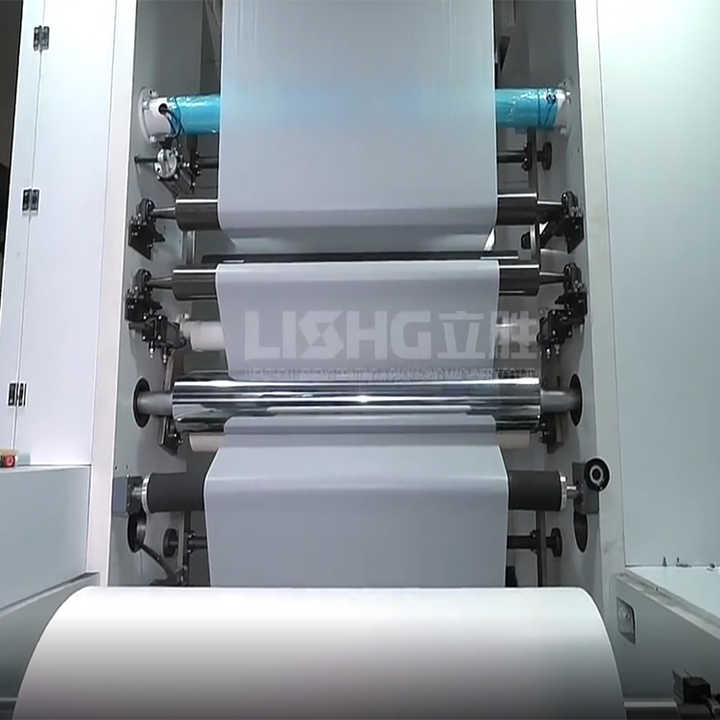 8 Color High Speed Central Drum Satellite Flexographic Printing Machine ...