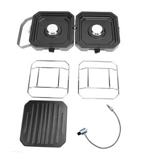 Réchaud à gaz compact et portable à double brûleur, pliable, coupe-vent, facile à nettoyer, indispensable <span class=keywords><strong>pour</strong></span> le camping, le meilleur choix - Product Image 3