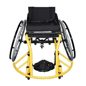 Fauteuil roulant léger de sport de loisirs, fauteuil roulant de rugby de défense pour les handicapés