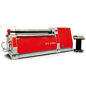 Bốn 4 con lăn Hướng dẫn sử dụng tấm kim loại Máy uốn W12-30x2500 kim loại lăn Rolling Machine