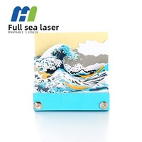 Usine de Shenzhen : Nouveauté ! Modèle personnalisable en acrylique 3D sur le thème des vagues océaniques de Kanagawa – Art créatif pour entreprises