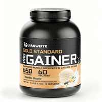 Mass Gainer 5LB Poudre de prise de masse aromatisée à la vanille, compléments sportifs pour la musculation des hommes, perte de graisse