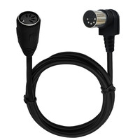 Câble MIDI DIN 5PIN mâle à femelle 90 degrés Câble d'extension audio MIDI 5 broches Fiche DIN din-5pin Adaptateur de câble M/F 0.5M/1m/1.5m