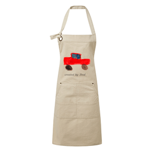 Cotton Apron For Adults With I Love Mama Papa Print Kitchen Cooking Wear - Product Image 5