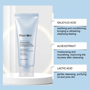 Nhà Máy Bán buôn hữu cơ tự nhiên axit salicylic Aloe Vera làm sạch sâu lỗ chân lông làm dịu da giữ ẩm Sữa rửa mặt - Product Image 2