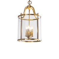 Lustre vintage en laiton avec abat-jour en forme de cage à oiseaux, lampe suspendue rétro pour la maison, l'entrée, la salle à manger, le salon, l'escalier