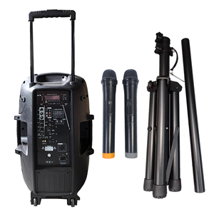 Professional 250W 2-Way Active PA Speaker System 15" Loud Party Speakers BT TWS Audio VHF Stand Remote Control Rechargeable Acti - Product Image 2