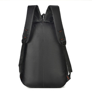 Laptop <b>Backpack</b> Large Capacity Computer Interlayer Unisex Black Solid Color Shoulder <b>Straps</b> Leisure Travel Spring 2023 - Product Image 3