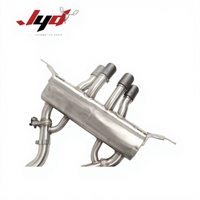 Tuyaux d'échappement Catback en acier inoxydable pour BMW M3 M4 G80 G82 3.0T 2021-2023, silencieux avec valves, quatre sorties noires pointues, son de voiture de sport