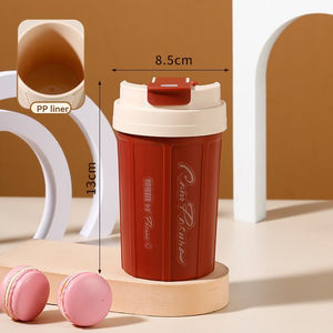 Taza de Café de Acero Inoxidable 304, Taza Portátil de Doble Pared para Estudiantes, Taza para Leche - Product Image 6