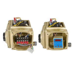 Vanne électrique COVNA DN40 1,5 pouce, vanne 3 voies, port en L, actionneur électrique modulant 24V AC, vanne à bille en PVC véritable union - Product Image 6