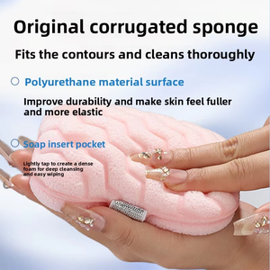 Comoda Sacchetto Portasapone in Rete Morbida, Spugna Esfoliante per Doccia Quotidiana - Product Image 5