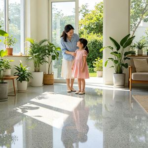 Waterproof Faux Stone Texture Self-Leveling Polyurea Liquid Marble <b>Floor</b> Coating for Indoor Outdoor Cement <b>Floors</b> - Product Image 3