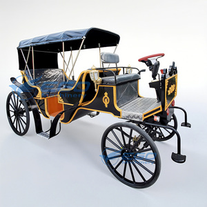 Voiture électrique de tourisme au design unique, chariot électrique de luxe noir à deux rangées pour parcs, stations balnéaires, campus et terrains de golf - Product Image 1