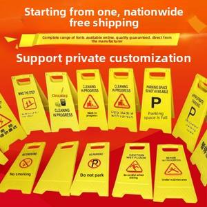 Panneau d'interdiction <span class=keywords><strong>de</strong></span> stationnement, panneau d'avertissement <span class=keywords><strong>de</strong></span> stationnement interdit, panneau <span class=keywords><strong>de</strong></span> précaution sol mouillé, panneau autoportant en A, panneau en chevrons, 300 mm, matériau PE - Product Image 3