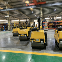 Offre Spéciale : Compacteur routier vibrant à double tambour SDBM BM60 600KG avec moteur Changchai et système hydraulique, à conducteur marchant