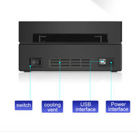 Impresora de Etiquetas Térmicas de 4x6 Pulgadas, Impresora de Etiquetas de Envío, 40-100 mm, USB, Bluetooth, iOS, Windows, Teléfono, Impresora Logística