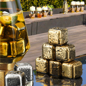Accesorios de Bar Modernos y Ecológicos Más Vendidos, Mini Cubitos de Hielo Reutilizables de Acero Inoxidable, Pinzas para Enfriar Vino, <span class=keywords><strong>Whisky</strong></span> y <span class=keywords><strong>Cola</strong></span> - Product Image 1