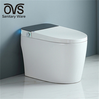 OVS S-trap 300mm Toilette électrique à pied automatique montée au sol 220V Toilettes intelligentes en céramique pour salle de bains