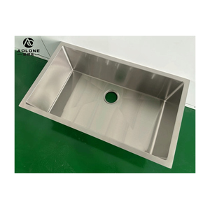 Estación de trabajo de gran capacidad, fregadero de cocina de acero inoxidable con una sola ranura y escurridor, diseño de montaje superior - Product Image 3