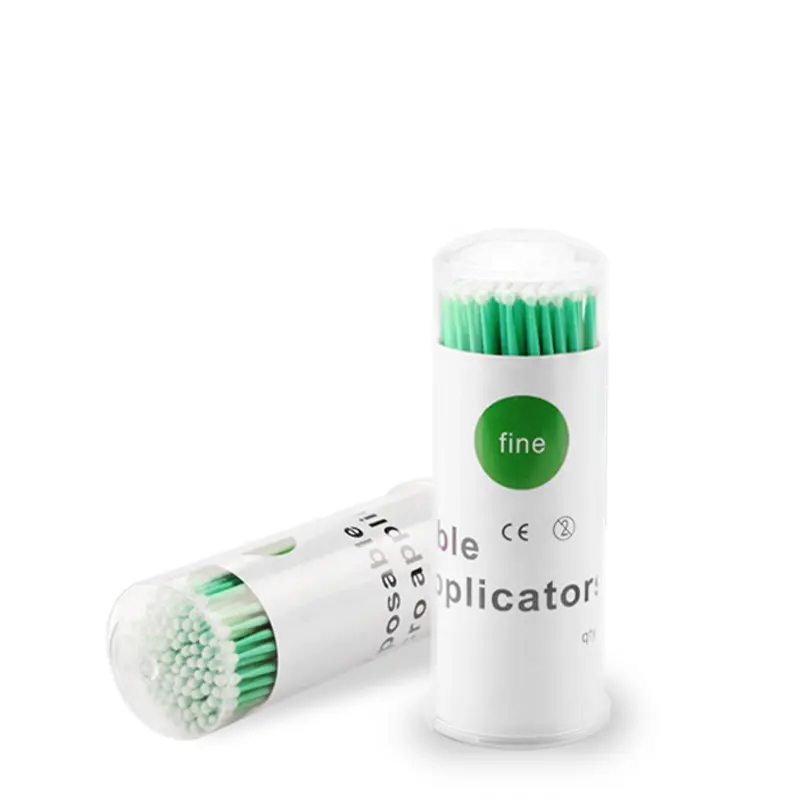 Eyelash Micro Swab Applicator Disposable Individual Lash Removing Tools Long Head Eyelash Extensions Cotton Micro Swabs