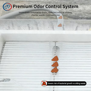 OKKPETS Nouvelle Conception Toilette Automatique <span class=keywords><strong>pour</strong></span> <span class=keywords><strong>Chien</strong></span> avec Capteur de Chasse d'Eau, Toilette Intelligente Auto-Nettoyante <span class=keywords><strong>pour</strong></span> Animaux, Modèle Compact <span class=keywords><strong>pour</strong></span> Chiens - Product Image 4