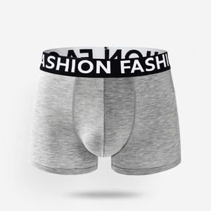 Calzoncillos bóxer con logotipo enorme para hombre, calzoncillos bóxer de algodón clásicos sólidos transpirables de pierna corta de primera calidad para hombre de alta calidad - Product Image 2