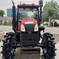 Tracteur YTO 1104 d'occasion, moteur Dongfanghong, cabine fermée, climatisation chaude et froide, quatre roues motrices, 110 chevaux