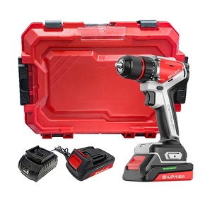 Pure Copper Brushless Hand Drill 2 Batteries 1 Charger Electric Drilling Machine 20V 60N.m 13mm Cordless Power Tool Drill