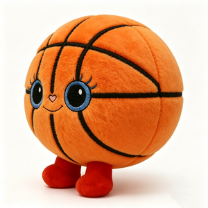 Custom Basketball Plush Keychain <b>Toy</b> Cute Cartoon Basketball Character Without Filling Mesh Lining - Product Image 4