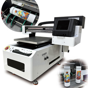 Uv Flatbed <b>Printer</b> 4050 UV Flatbed Printing Machine Cylinder Rotary Bottle and AB Film Uv Flatbed Printing Machine - Product Image 1