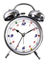 Jam Alarm Azan Kecil Warna Analog, Jam Meja Logam Perjalanan Minial Emas Mawar Kata