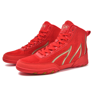 Coexistence Professional Training Boxing <b>Boots</b> & Wrestling Shoes for Men with Mesh Upper and Rubber Outsole - Product Image 6